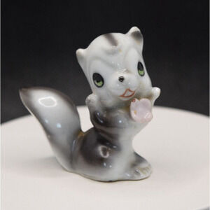 Vintage Skunks With Flower Japan